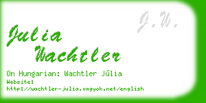 julia wachtler business card